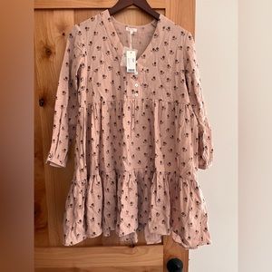 Rylee + Cru Pink Floral Mini Dress